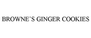 BROWNE'S GINGER COOKIES