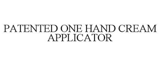 PATENTED ONE HAND CREAM APPLICATOR