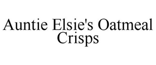 AUNTIE ELSIE'S OATMEAL CRISPS