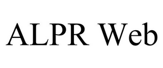 ALPR WEB