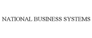 NATIONAL BUSINESS SYSTEMS