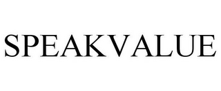 SPEAKVALUE