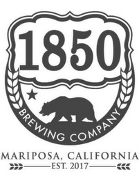 1850 BREWING COMPANY MARIPOSA, CALIFORNIA EST. 2017