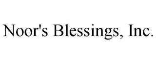 NOOR'S BLESSINGS, INC.