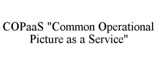 COPAAS "COMMON OPERATIONAL PICTURE AS ASERVICE"