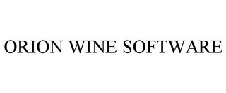 ORION WINE SOFTWARE