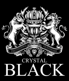 CRYSTAL BLACK PRESTIGIOUS GLASSWARE