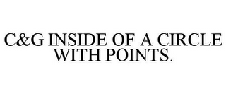 C&G INSIDE OF A CIRCLE WITH POINTS.