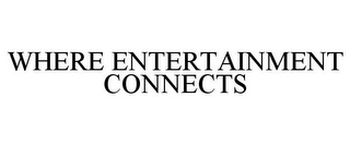 WHERE ENTERTAINMENT CONNECTS