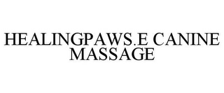 HEALINGPAWS.E CANINE MASSAGE