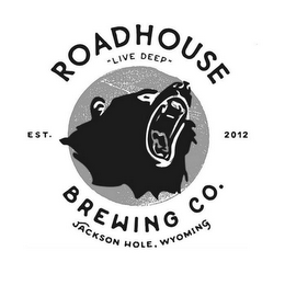 ROADHOUSE BREWING CO. "LIVE DEEP" EST. 2012