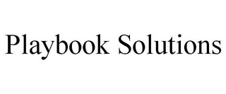 PLAYBOOK SOLUTIONS