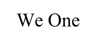 WE ONE