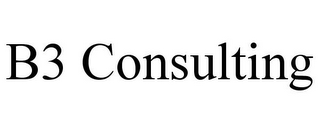 B3 CONSULTING