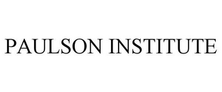 PAULSON INSTITUTE