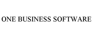 ONE BUSINESS SOFTWARE