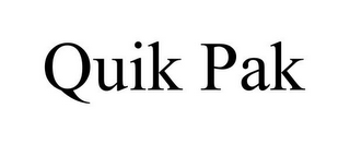 QUIK PAK