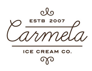 ESTB 2007 CARMELA ICE CREAM CO.