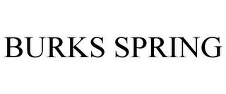 BURKS SPRING