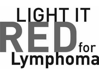 LIGHT IT RED FOR LYMPHOMA