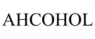 AHCOHOL