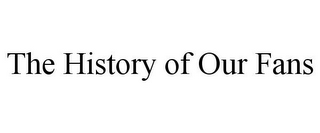 THE HISTORY OF OUR FANS