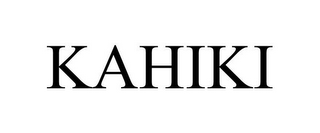 KAHIKI