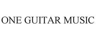 ONE GUITAR MUSIC