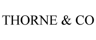 THORNE & CO