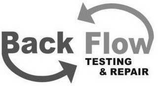 BACK FLOW TESTING & REPAIR