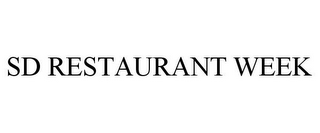 SD RESTAURANT WEEK