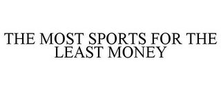 THE MOST SPORTS FOR THE LEAST MONEY