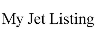 MY JET LISTING