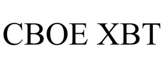CBOE XBT