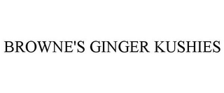 BROWNE'S GINGER KUSHIES