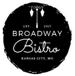 EST. 2017 BROADWAY BISTRO KANSAS CITY, MO