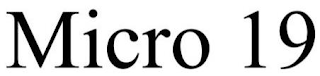 MICRO 19