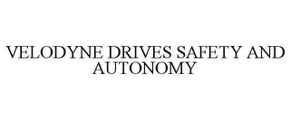 VELODYNE DRIVES SAFETY AND AUTONOMY