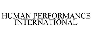 HUMAN PERFORMANCE INTERNATIONAL