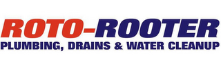 ROTO-ROOTER PLUMBING, DRAINS & WATER CLEANUP