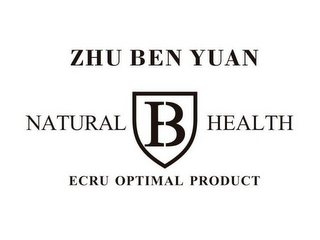 ZHU BEN YUAN NATURAL B HEALTH ECRU OPTIMAL PRODUCT