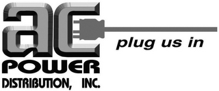 AC POWER DISTRIBUTION, INC. PLUG US IN