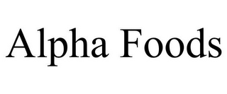 ALPHA FOODS