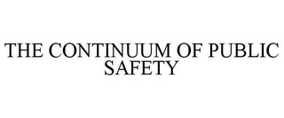 THE CONTINUUM OF PUBLIC SAFETY