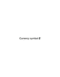 CURRENCY SYMBOL ¢