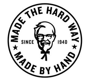 MADE THE HARD WAY MADE BY HAND SINCE 1940