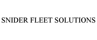 SNIDER FLEET SOLUTIONS