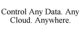 CONTROL ANY DATA. ANY CLOUD. ANYWHERE.