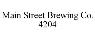 MAIN STREET BREWING CO. 4204