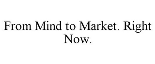 FROM MIND TO MARKET. RIGHT NOW.